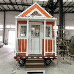 Custom Light Steel Prefab Tiny House on Wheels Florida Mobile Modular Home