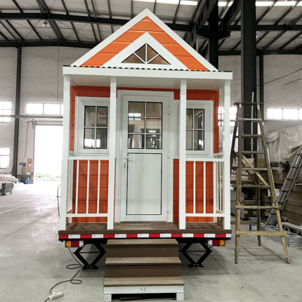 Custom Light Steel Prefab Tiny House on Wheels Florida Mobile Modular Home