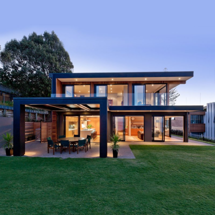Customized 2 Story Luxury Prefabricated Building Light Steel Frame Homes Modular Home