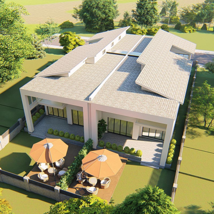 Customized High Quality Light Steel Frame Prefabricated House Modern Deisgn 2 Storey Villa
