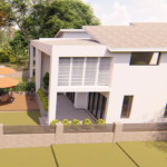 Customized Light Steel Luxury Modern Townhouse West Ryde Duplex Australia Standard