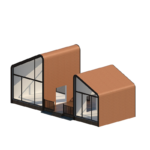 Deepblue Fast Construction Light Steel Frame Holiday House Torino Cabin