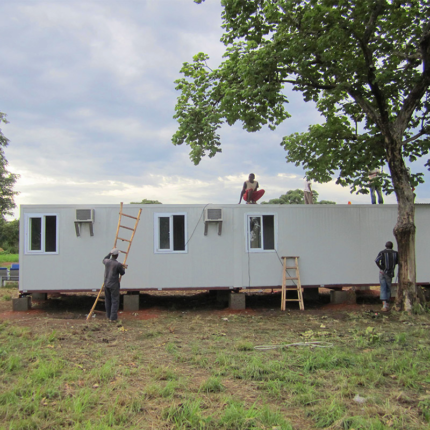 Deepblue Light Steel Frame Prefabricated Foldable Lotus House Time Saving Fast Construction