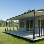 Deepblue Light Steel Prefab Granny Flat Foldable House 2222 Hurricane Resistant