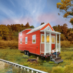 Deepblue Smarthouse Light Steel Framing Mobile Prefab Trailer Tiny House on Wheels