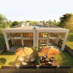 Deepblue Smarthouse Light Steel Prefabricated House Luxury Villa with Light Steel Frame