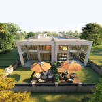 Deepblue Smarthouse Light Steel Prefabricated House Luxury Villa with Light Steel Frame
