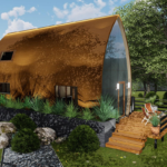 Deepblue Smarthouse Modular Prefabricated Light Steel Frame Structure House Green Chalet Cabin