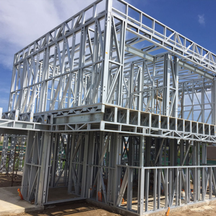 Deepblue Smarthouse Prefab Light Steel Frame House with 4 Bedrooms