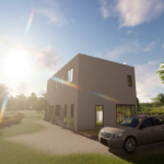 Deepblue Smarthouse Prefab Light Steel Frame House with 4 Bedrooms