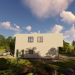 Deepblue Smarthouse Prefab Light Steel Frame House with 4 Bedrooms