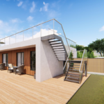 Deepblue Smarthouse Prefab Light Steel Frame Prefabricated Wooden Bungalow