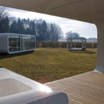 Earthquake Resistant Light Steel Prefabricated Camping Cabin Container Prefab Homes