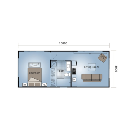 Eco-Friendly Light Steel Prefab House Fast Installation Affordable House