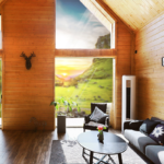 Eco-Friendly Modular Hotel Prefabricated Wooden Bungalow Cabin House for Rent