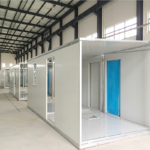 EPS Sandwich Panels Light Steel Structure Prefabricated Flat Roof House Porta Cabins