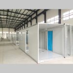 EPS Sandwich Panels Light Steel Structure Prefabricated Flat Roof House Porta Cabins