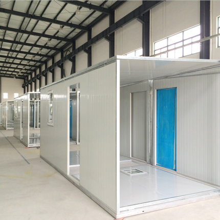 EPS Sandwich Panels Light Steel Structure Prefabricated Flat Roof House Porta Cabins