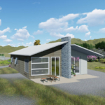 EU/Au/Us Light Steel Frame Prefab Houses Modular Home Kits 1 Story Villas
