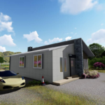 EU/Au/Us Light Steel Frame Prefab Houses Modular Home Kits 1 Story Villas