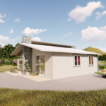 EU/Au/Us Light Steel Frame Prefab Houses Modular Home Kits 1 Story Villas