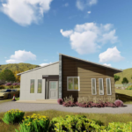 EU/Au/Us Light Steel Frame Prefab Houses Modular Home Kits 1 Story Villas