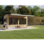 European Standard Light Steel Frame System Prefabricated Building Bungalows Garden Studio