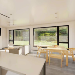 European Standard Light Steel Frame System Prefabricated Building Bungalows Garden Studio