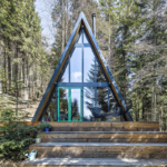 European Standard Light Steel Prefab a Frame Triangle Holiday Cabin Prefabricated House