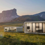 European Standard Prefabricated House with Light Gauge Steel Prefab Apple Cabin for Airbnb