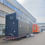 Exclusive Light Steel Structure Modern Prefab Tiny House on Wheels - Ready for Shipping Carava