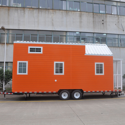 Exclusive Light Steel Structure Modern Prefab Tiny House on Wheels - Ready for Shipping Caravan