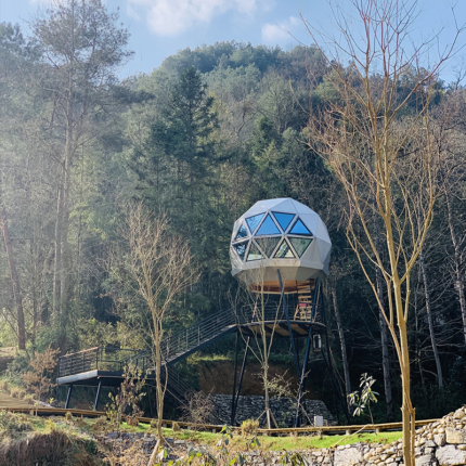 Factory Price Prefabricated Houses Modular Dome House Outdoor Cabin with Light Steel Frame