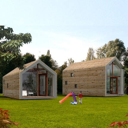 High Performance Prefabricated House with Light Steel Frame Modular Homes