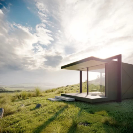 Holiday House Deepblue Smarthouse Light Steel Structure Built with USA Standard Modular House