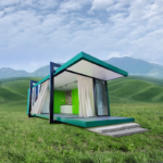 Holiday House Deepblue Smarthouse Light Steel Structure Built with USA Standard Modular House