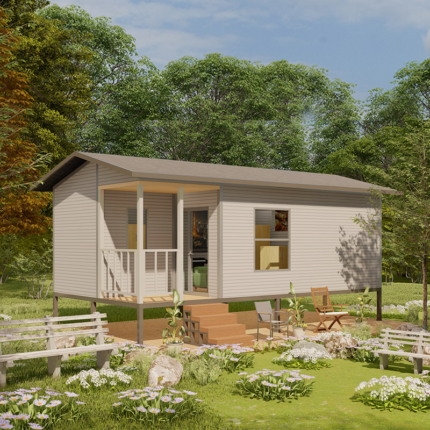 Hot Sell Fordable House Built with Aus Standard Light Steel Prefabricated Granny Flat