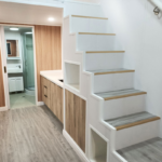 House Light Steel Modular Prefabricated House Tiny Home on Wheels with 2 Bedrooms