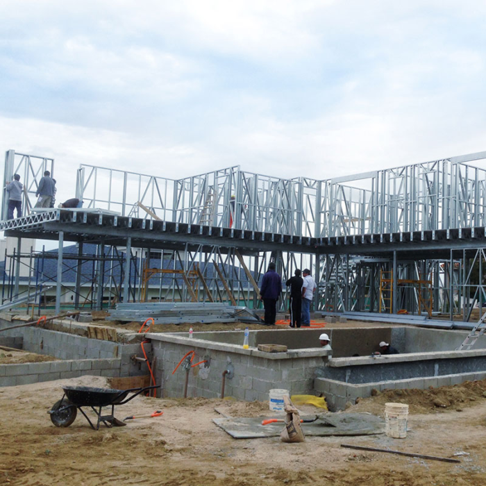 Light Gauge Steel Frame Modular Prefabricated House Light Steel Home ...