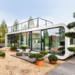 Light Gauge Steel Prefabricated Holiday Camping House Apple Cabin Garden Studio