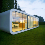 Light Gauge Steel Prefabricated Holiday Camping House Apple Cabin Garden Studio