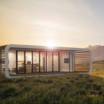 Light Gauge Steel Prefabricated House Earthquake Resistant Holiday Camping Cabin