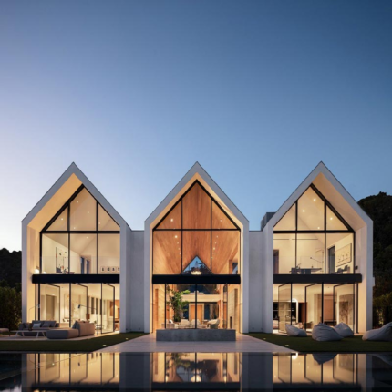 Light Steel Frame Deepblue Smarthouse Prefab Home Forest House