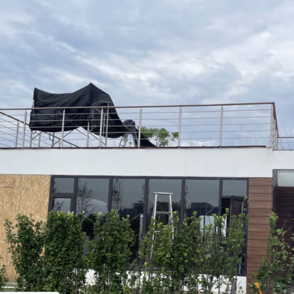 Light Steel Frame Prefabricated House Luotong Camp Office Modular Wooden Bungalow House