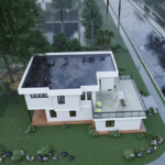 Light Steel Frame Prefabricated House Luxury Villa Built with Au/USA/CE Standards Steel-Structure