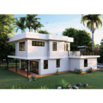 Light Steel Frame Prefabricated House Luxury Villa Built with Au/USA/CE Standards Steel-Structure