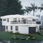 Light Steel Frame Prefabricated House Luxury Villa Built with Au/USA/CE Standards Steel-Structure