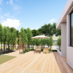Light Steel Frame Prefabricated House Wooden Bungalow Office American Standard