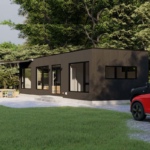 Light Steel Frame Prefabricated Houses Cabin Garden Studio Cyclone Resist Sunroom