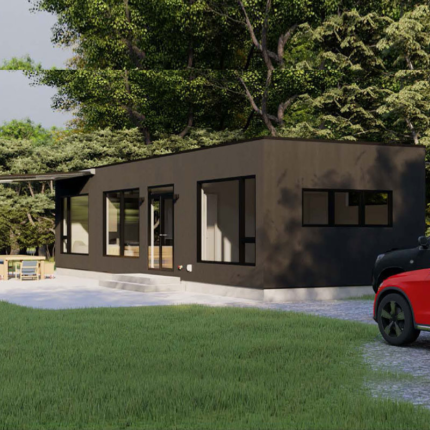 Light Steel Frame Prefabricated Houses Cabin Garden Studio Cyclone Resist Sunroom
